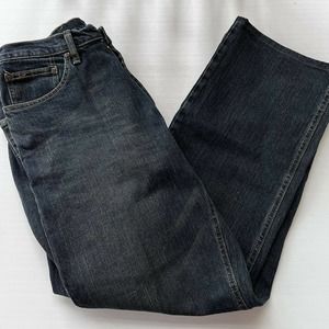 Lee Relaxed Fit Jeans Dark Wash Men's 34 x 32 Denim